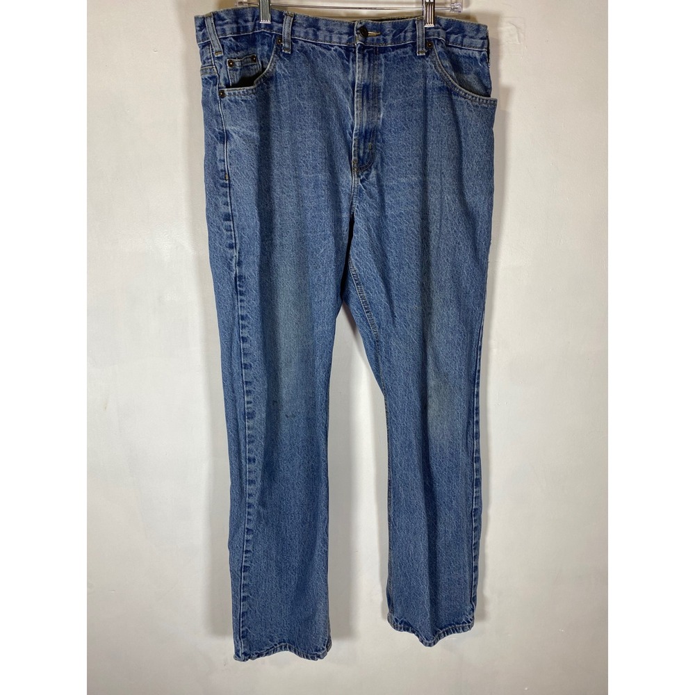 Full Blue Jeans 40x34 Straight Leg 100% Cotton Vintage Workwear Dad‎ Jeans